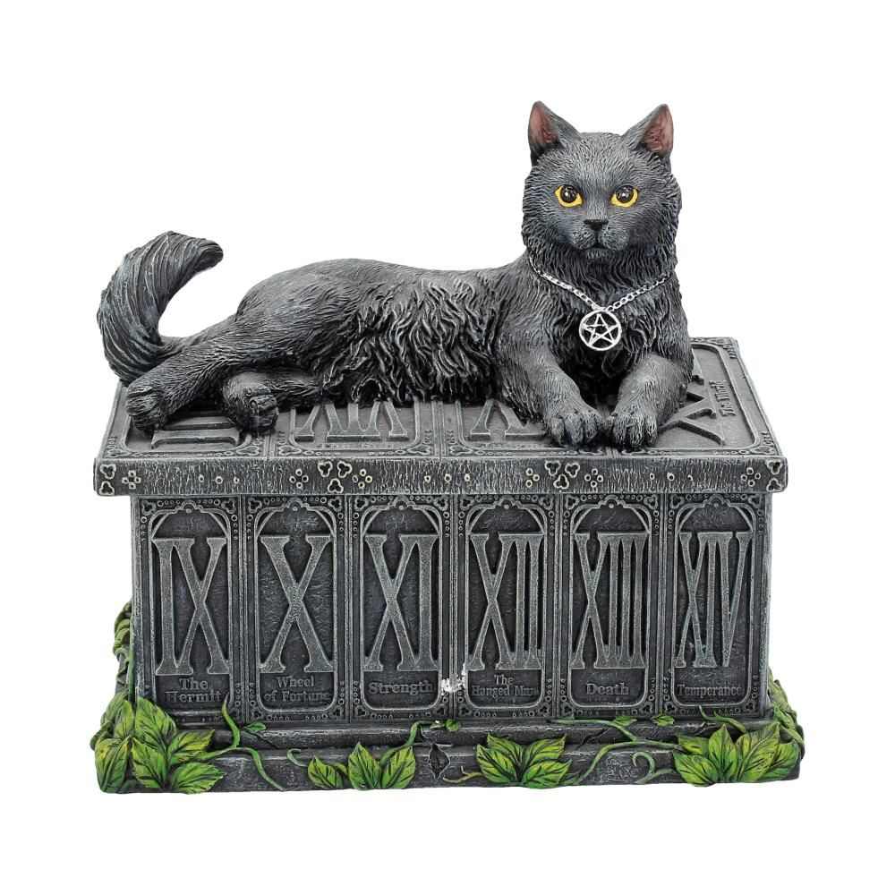 Nemesis Now - Fortune's Watcher Tarot Box 17cm Tarot cards box - Grey